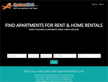 Tablet Screenshot of apartmentfetch.com